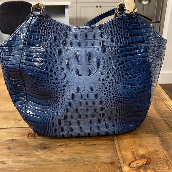 GORGEOUS Cobalt Blue Brahmin handbag - Picture 2 of 9